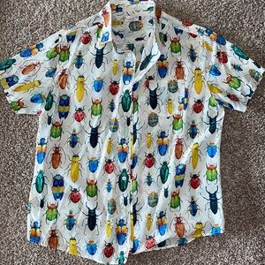 Colorful silk & cotton buggy shirt!